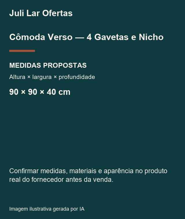 Cartão de medidas propostas — confirmar com fornecedor
