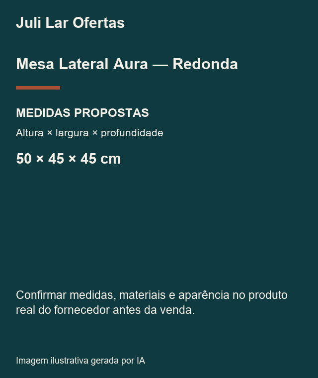Cartão de medidas propostas — confirmar com fornecedor