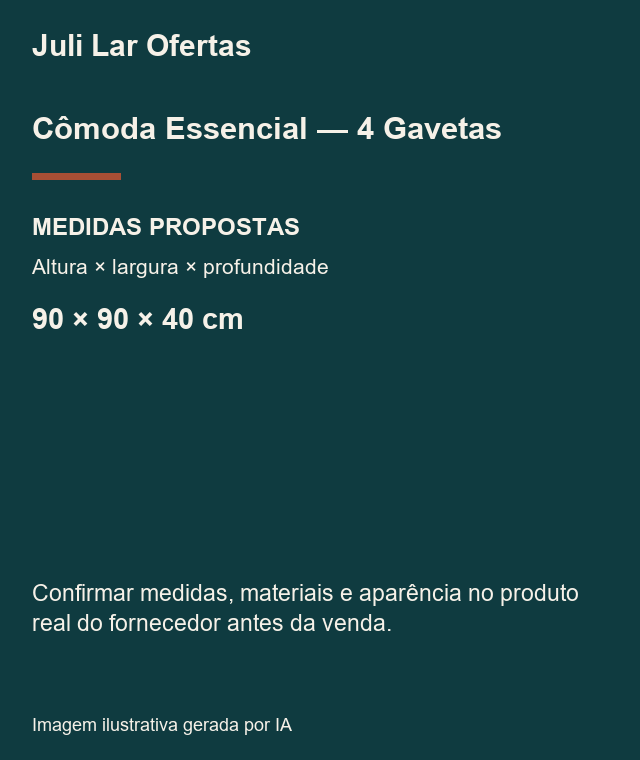 Cartão de medidas propostas — confirmar com fornecedor