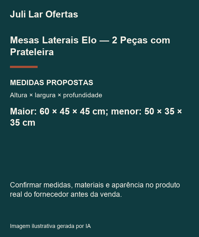 Cartão de medidas propostas — confirmar com fornecedor