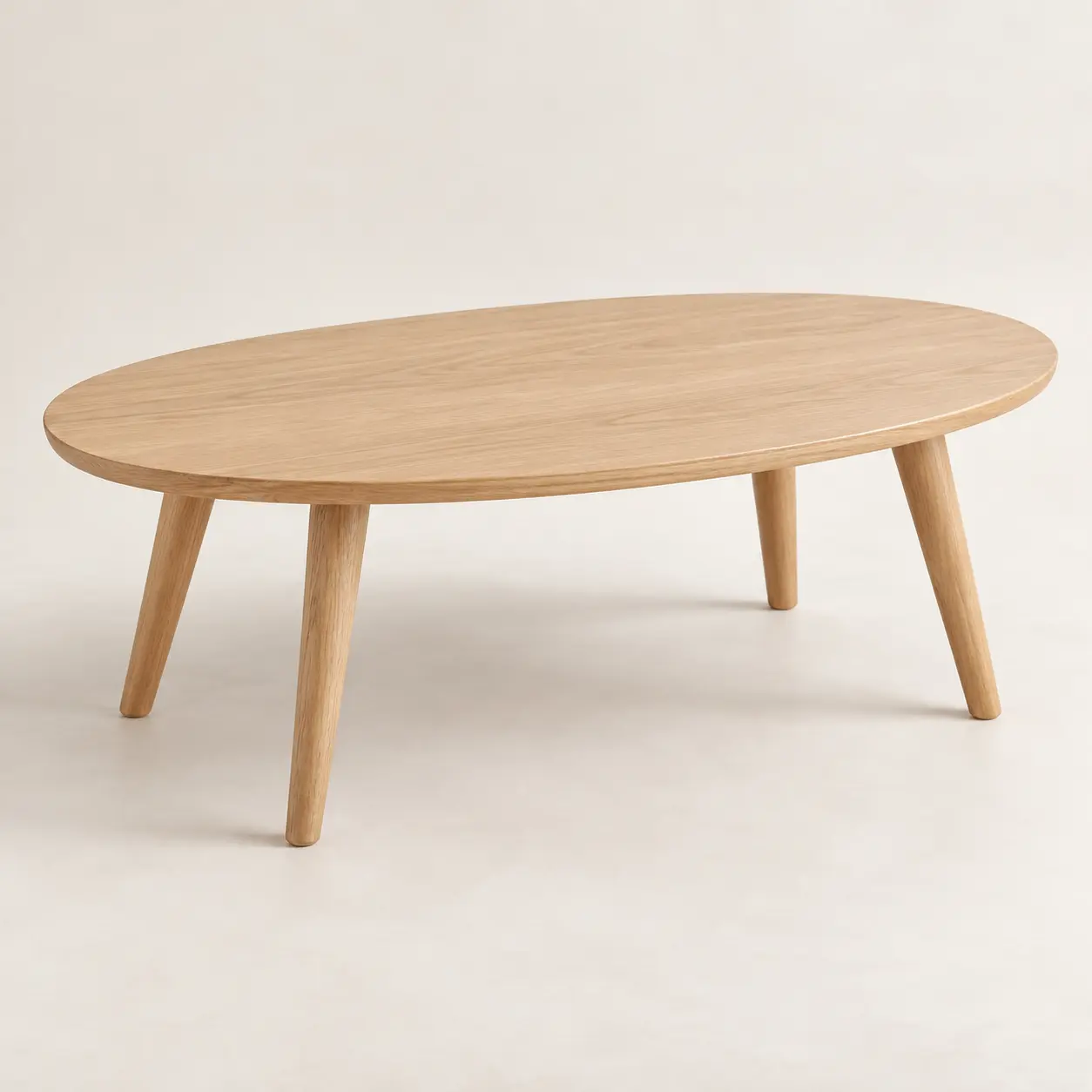 Imagem ilustrativa gerada por IA — Mesa de Centro Horizonte — Oval